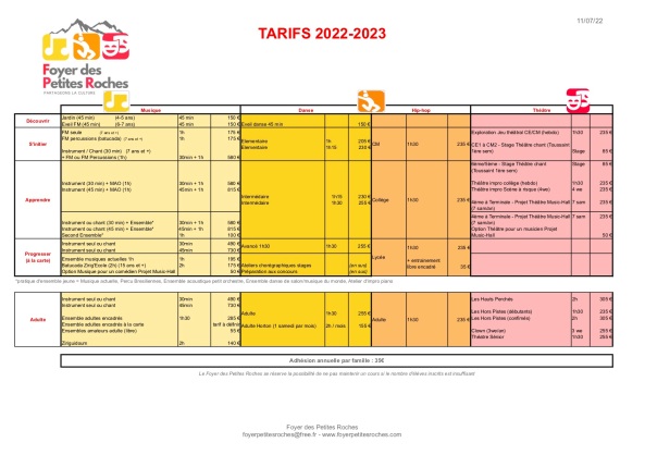 Tarifs FPR - 2022-2023 - V1.1